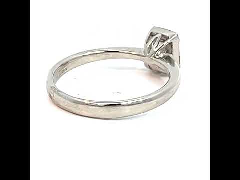 18ct white gold diamond engagement ring  #ring #jewelrylover  #emerald #emeraldcutdiamond  #diamond