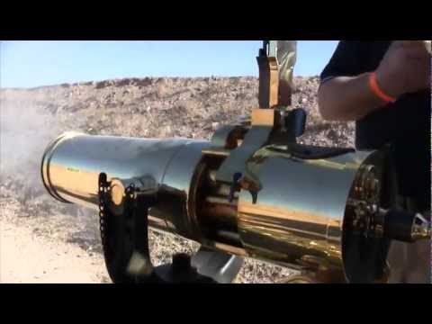 Colt Gatling Gun In Action
