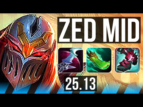 ZED vs KATARINA (MID) | 13/2/6, Legendary | EUW Master | 25.13