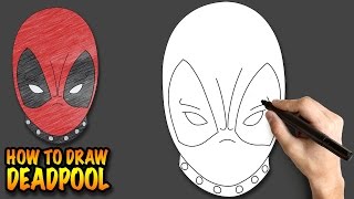 How to draw Deadpool - Easy step-by-step drawing lessons for kids