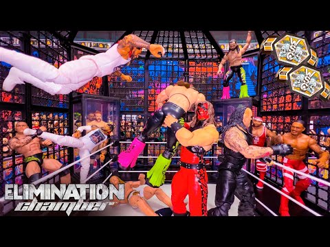 Tag Team Elimination Chamber WWE Action Figure Match