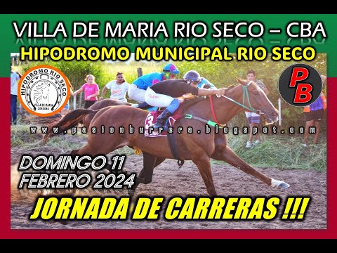 CARRERAS HIPODROMO MUNICIPAL RIO SECO, CORDOBA (11-02-2024)