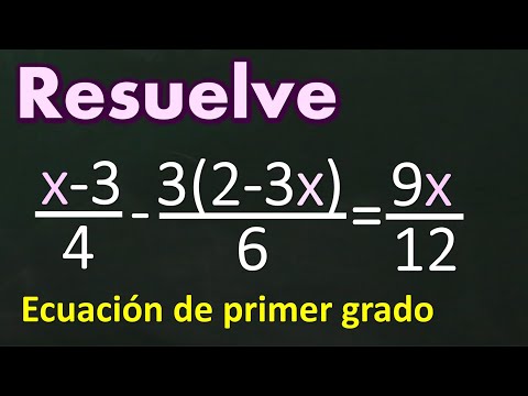 First degree equations with fractions. How to solve them