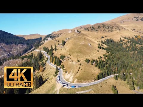 Trans Bucegi Cinematic 4K. One of the Most Beautiful Mountain Roads in Romania.