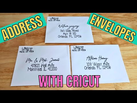 Addressing envelopes perfectly with your Cricut