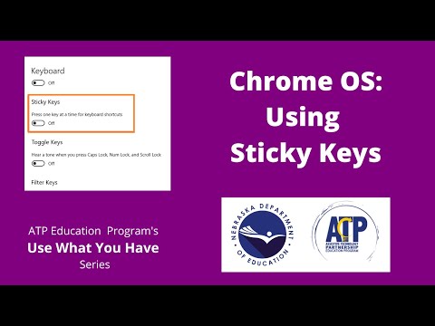 Sticky Keys Feature on a Chromebook
