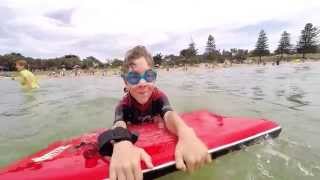 preview picture of video 'Keegans & Tomaras Families at Torquay Beach Feb 15'