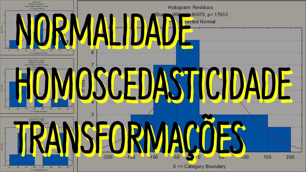Testes de Normalidade e Homoscedasticidade das Variâncias
