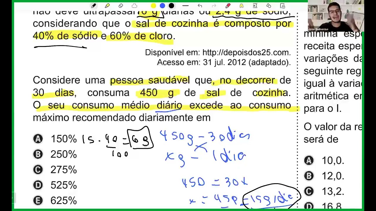 Resolução em Vídeo — Questão 146 ENEM 2019 PPL