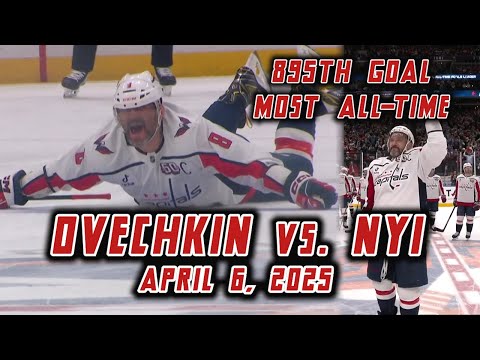 Ovechkin Breaks The NHL Goals Record (4/6/2025)
