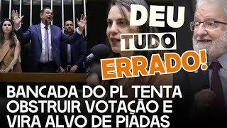 DEPUTADOS DO PL FAZEM PROTESTO CONJUNTO NA TRIBUNA DA CÂMARA