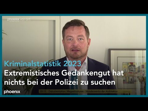 Video Thumbnail: Uli Grötsch polizeilichen Kriminalstatistik 2023 am 09.04.24