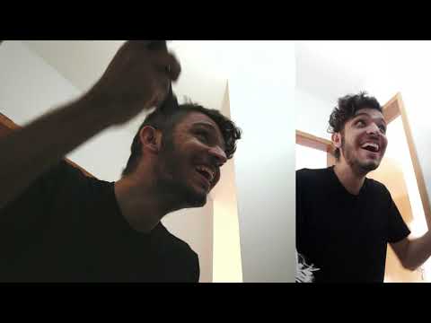 RASPEI MEU CABELO EM CASA