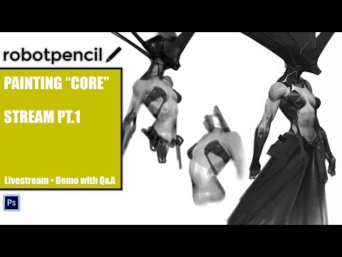 Robotpencil Stream 19 - Painting "Core" Part 1