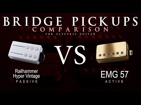Railhammer HYPER VINTAGE vs EMG 57 - Bridge Guitar Pickup Comparison Tone Demo