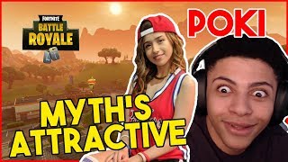Pokimane calls Myth Attractive and Myth Reacts! | Fortnite Battle Royale Highlights
