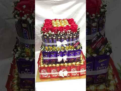 Square Chocolate Tower hamper | BakeMart