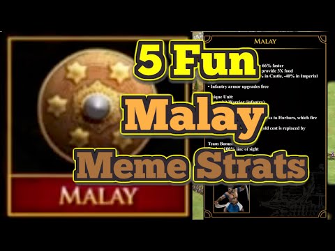 5 Stupid Malay Meme Strategies for Multi Map Use. Malay Have Never Been this Fun in AOE2!