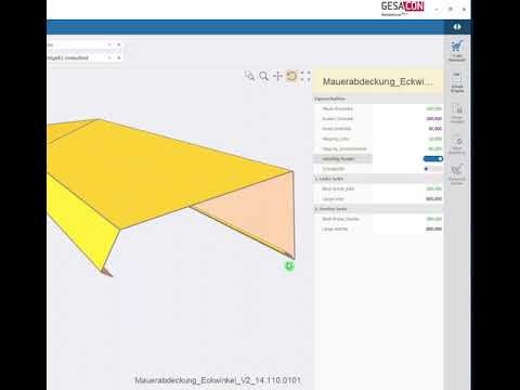Bendex Template: "Mauerabdeckung Ecke" made by GESACON