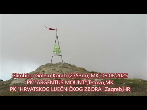 Climbing Golem Korab (2753m), MK, 06 08 2025