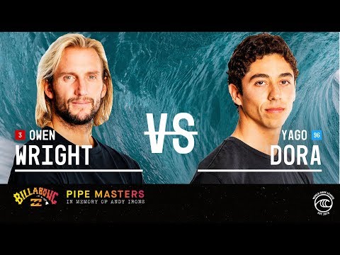 Owen Wright vs. Yago Dora - Round of 32, Heat 3 - Billabong Pipe Masters 2019
