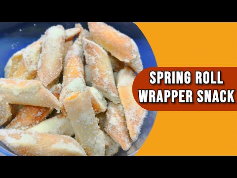 HOW TO MAKE SPRING ROLL WRAPPER SNACK | BATANG BURUK