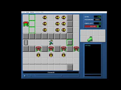 CCLP1 level 146 solution - 387 seconds