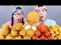 Big Cheese Ball Fried Chicken Mukbang DONA