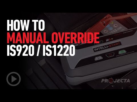 How to Manual Override using the Projecta Intelli-Start IS920 or IS1220 Jump Starter