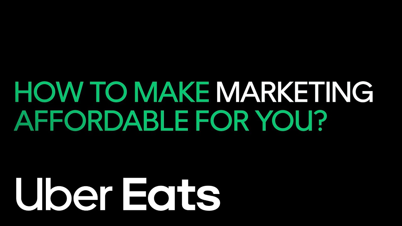 Marketing on Uber Eats is affordable | Uber Eats