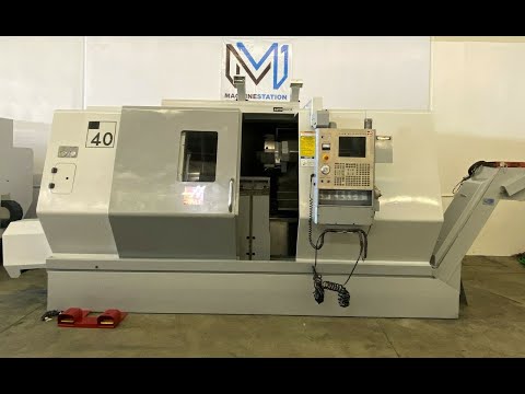 HAAS SL-40T CNC Turn Mill Center Live Tool Lathe Machine 15" Chuck Tailstock  - MachineStation #1887