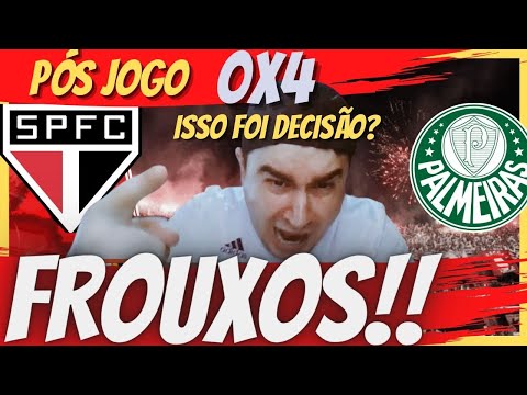 REBANHO DE COVARDES! PALMEIRAS 4X0 SÃO PAULO l SE CAGARAM EM CAMPO l +1 VEZ HUMILHA OS TORCEDORES.