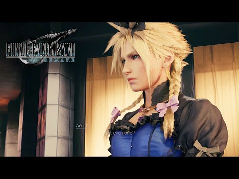 Cloud crossdressing - Aerith and Tifa Reactions l | Final Fantasy VII Remake