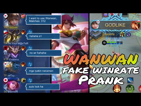 Wanwan fake winrate prank | MLBB| Ulquiorra