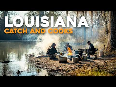 CATCH AND COOKS from the Louisiana Bayou (Trout, Bass, Redfish, and Catfish,)