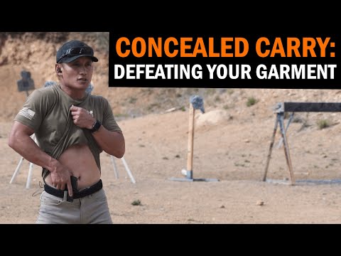 Speeding Up Your Concealed Carry Draw from Appendix Carry Position