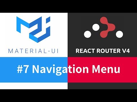 Material UI React Router 7 Navigation Menu