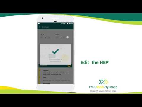 EndoRush - Exercise App for Physios and clients Video