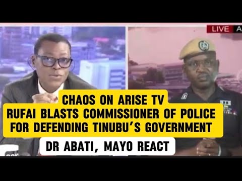 Chaos On Arise  —Rufai Blasts Commissioner Of Police For Defending Tinubu’s Government —Abati Reacts