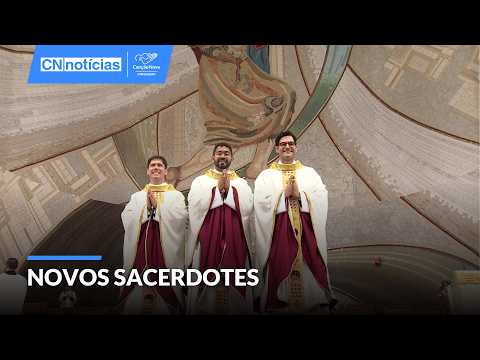 Canção Nova e Diocese de Lorena ganham 3 novos padres