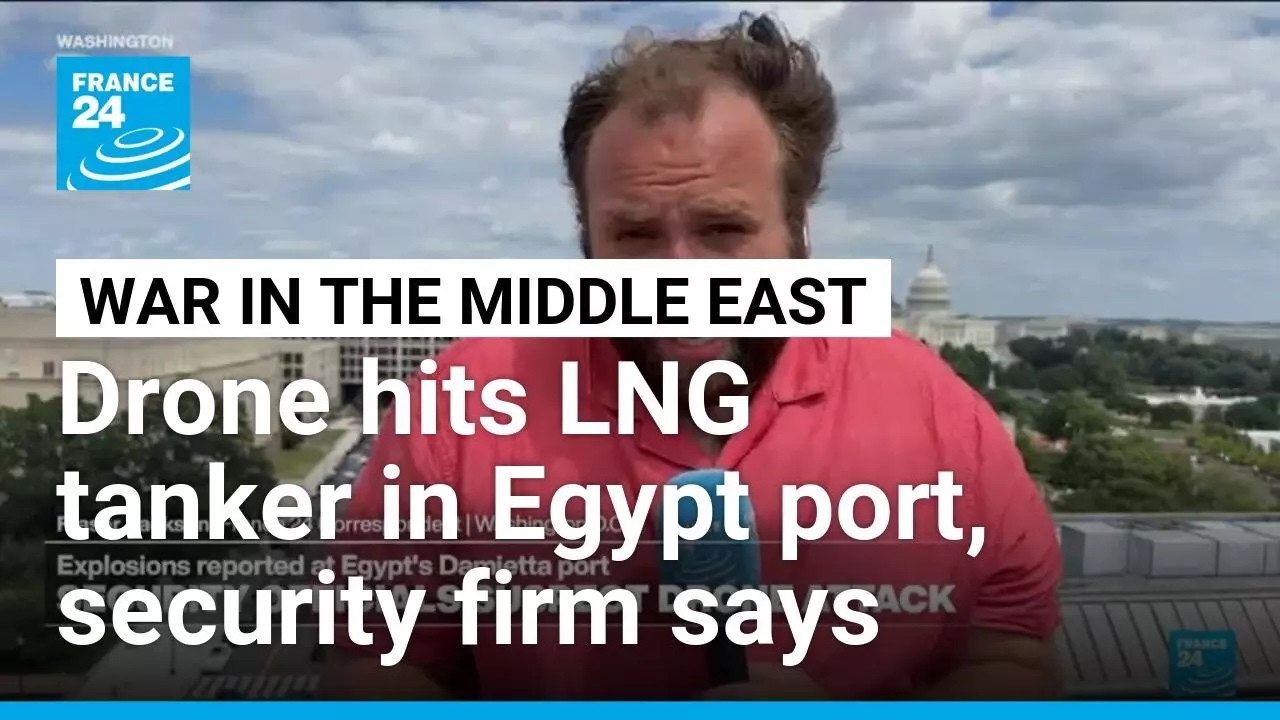 Drone hits storage tanker at Egyptian port in major Middle East escalation, security firm says