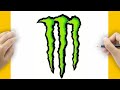 How To Draw The Monster Energy Logo