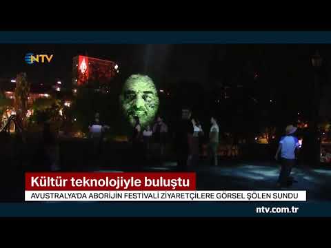 Aborjin kültürü teknoloji ile buluştu! (Yabarra etkinliği görsel şölene dönüştü)