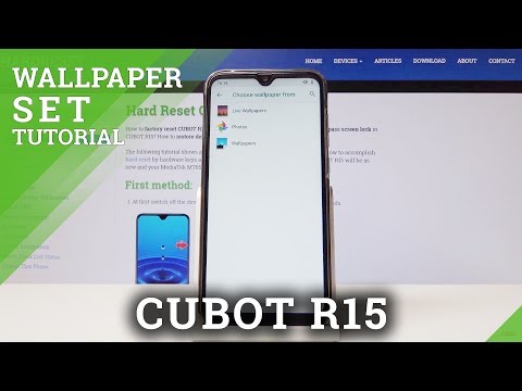 How to Change Wallpaper in CUBOT R15 - Refresh Home Screen