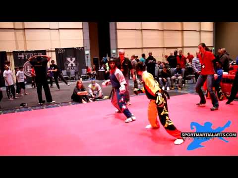 Morgan Plowden vs Gina Thornton - Women's Sparring - Amerikick Internationals 2014