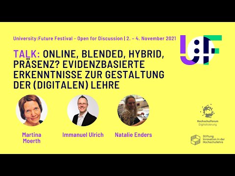Videoaufzeichnung: Online, blended, hybrid, Präsenz? Evidenzbasierte Erkenntnisse zur Gestaltung der digitalen Lehre