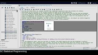 SAS Statistical Analyst Certification Course: ANOVA  Normality Assumption and PLOTS