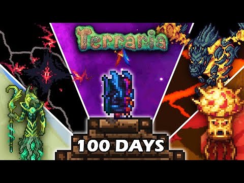 Surviving 100 Days in Terraria's Ancients Awakened Mod | Full Movie
