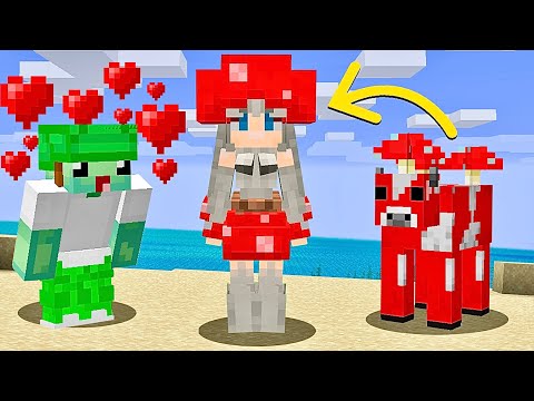 Bauers - I Tricked My Friend By Turning Mobs into GIRLS in Minecraft