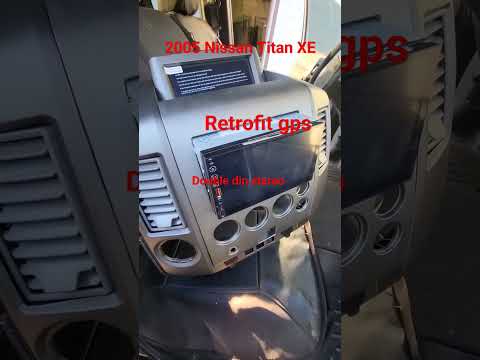 2005 Nissan Titan xe - gps, stereo and bezel upgrade #budgetbuild #nissantitan #custominterior